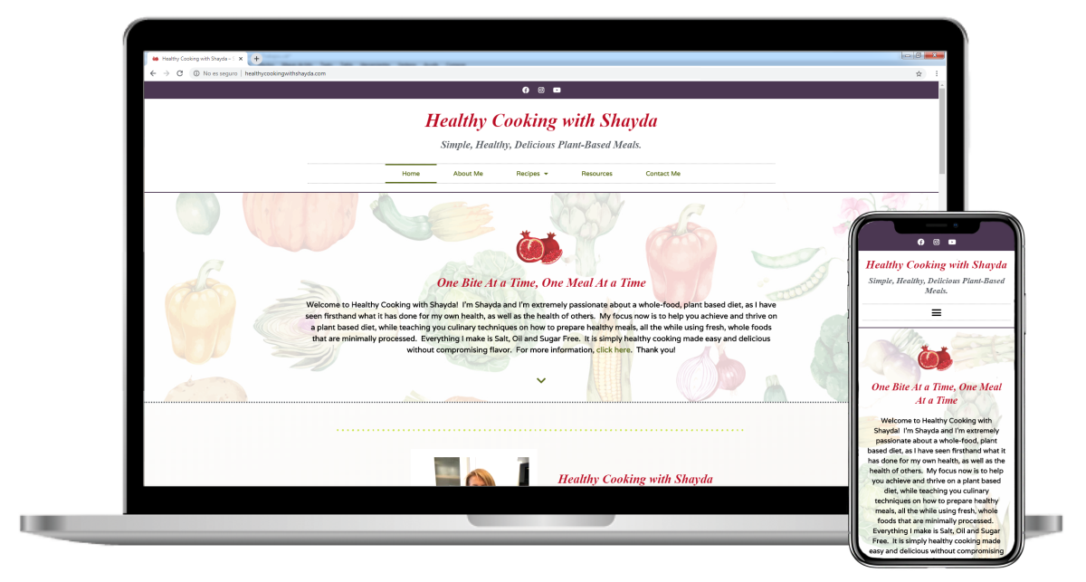 Healthy Cooking With Shayda SC Desarrollos Web